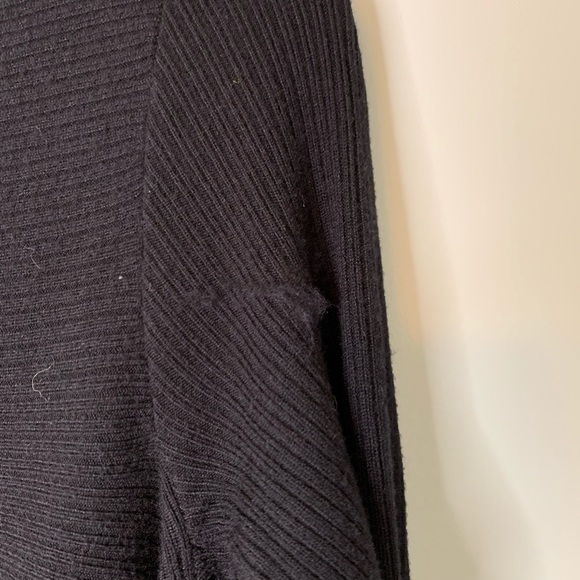 Zara Knit Waterfall Open Front Cardigan Black Sm - Picture 9 of 9